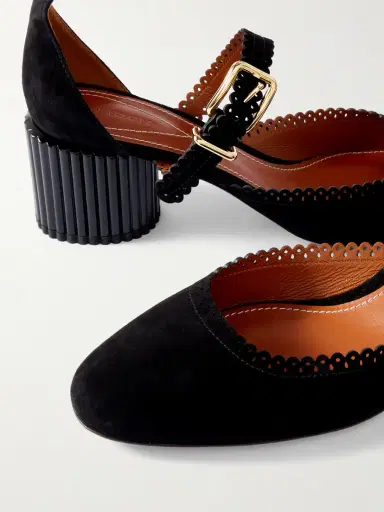 Zimmermann Eddie Scalloped Suede Mary Jane Pumps | Thumbnail 4 Zimmermann Eddie Scalloped Suede Mary Jane Pumps | Thumbnail 4