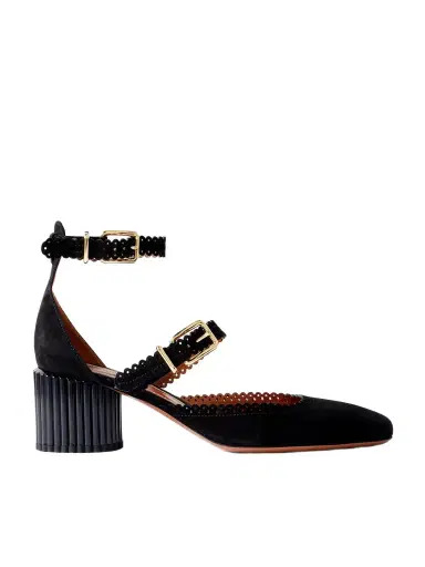 Zimmermann Eddie Scalloped Suede Mary Jane Pumps | Thumbnail 1 Zimmermann Eddie Scalloped Suede Mary Jane Pumps | Thumbnail 1