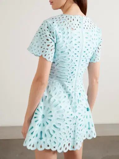 Simkhai Emrys Broderie Anglaise Cotton-blend Mini Dress | Thumbnail 3 Simkhai Emrys Broderie Anglaise Cotton-blend Mini Dress | Thumbnail 3