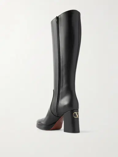 Valentino Garavani 90 Leather Knee Boots | Thumbnail 3 Valentino Garavani 90 Leather Knee Boots | Thumbnail 3