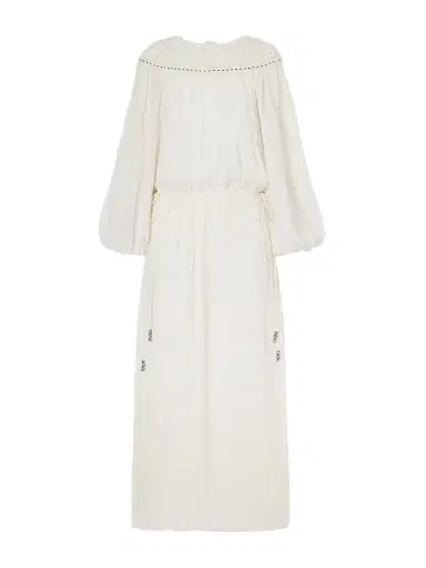 Isabel Marant Nydia Lace-trimmed Bead-embellished Silk-chiffon Midi Dress | Thumbnail 1 Isabel Marant Nydia Lace-trimmed Bead-embellished Silk-chiffon Midi Dress | Thumbnail 1