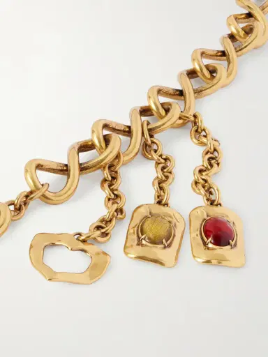 Saint Laurent tone And Resin Chain Belt | Thumbnail 3 Saint Laurent tone And Resin Chain Belt | Thumbnail 3