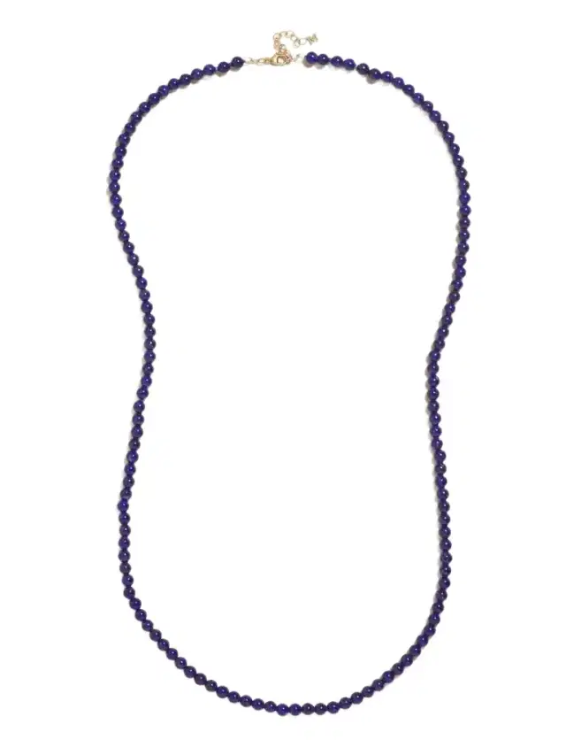 Mateo 14-karat Gold Lapis Lazuli Necklace