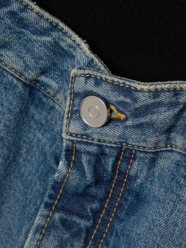 Alaïa Jersey-trimmed Denim Shorts | Thumbnail 4