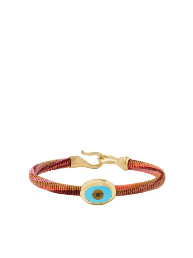 OLE LYNGGAARD COPENHAGEN Life 18-karat Gold, Turquoise And Enamel Bracelet