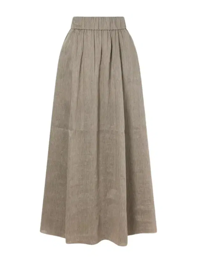 Aria Striped Linen And Silk-blend Maxi Skirt