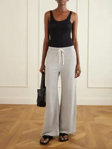 James Perse Cotton-terry Wide-leg Track Pants | Thumbnail 2