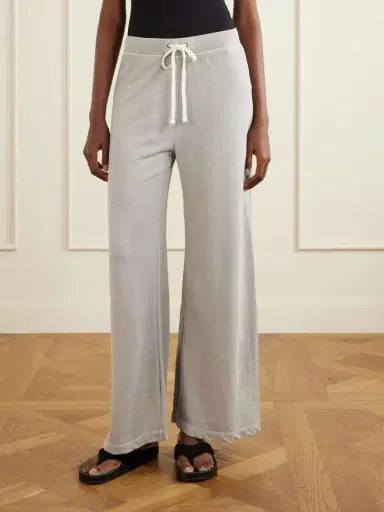 James Perse Cotton-terry Wide-leg Track Pants | Thumbnail 3