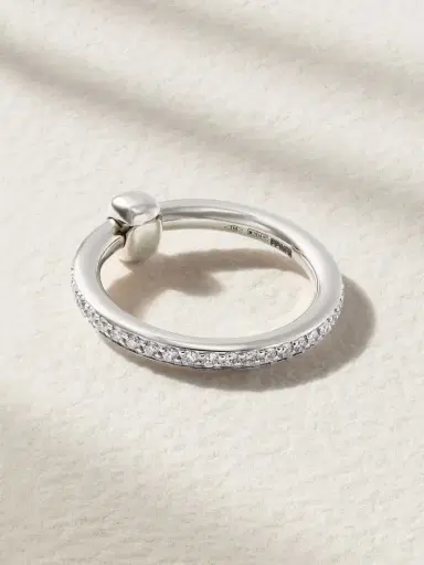 Pomellato Together Rhodium-plated 18-karat White Gold Diamond Ring | Thumbnail 3