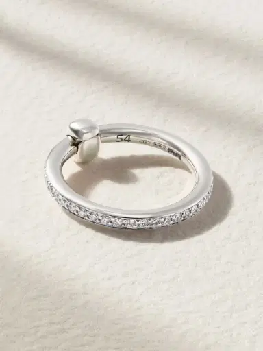 Pomellato Together Rhodium-plated 18-karat White Gold Diamond Ring | Thumbnail 4