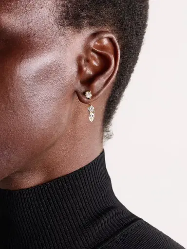 Anita Ko Large Orbit 18-karat Gold Diamond Single Earring | Thumbnail 2