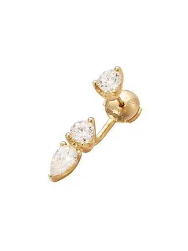 Anita Ko Large Orbit 18-karat Gold Diamond Single Earring | Thumbnail 1