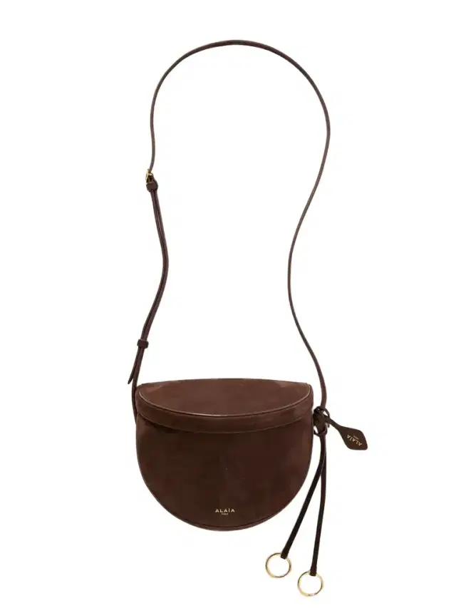 Le Click Leather-trimmed Nubuck Shoulder Bag