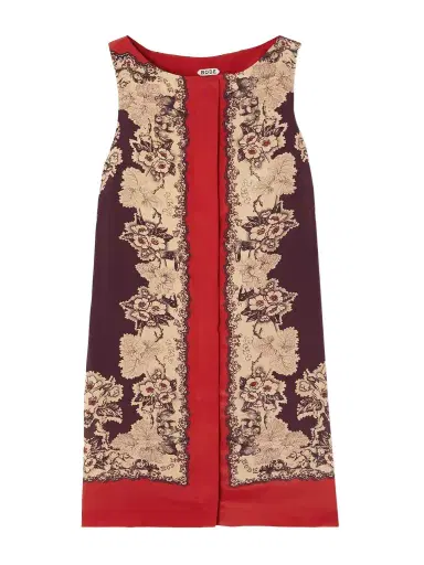 BODE Storybook Printed Silk Mini Dress | Thumbnail 1 BODE Storybook Printed Silk Mini Dress | Thumbnail 1
