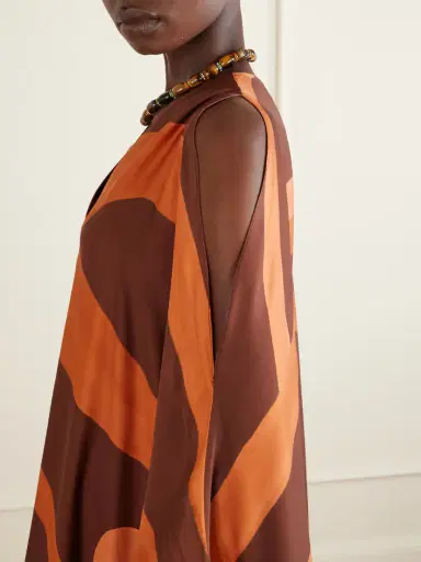 Themis Z Amalthea Printed Satin Kaftan | Thumbnail 4 Themis Z Amalthea Printed Satin Kaftan | Thumbnail 4