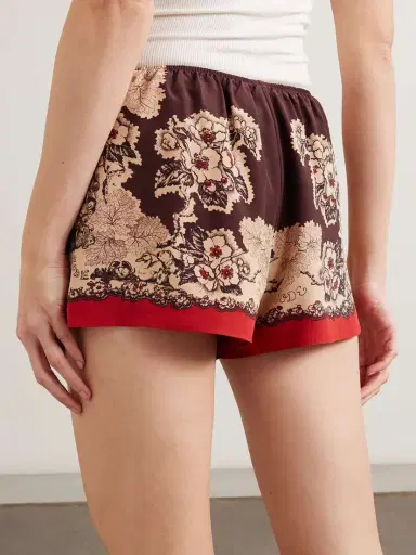 BODE Storybook Tap Printed Silk Shorts | Thumbnail 4 BODE Storybook Tap Printed Silk Shorts | Thumbnail 4