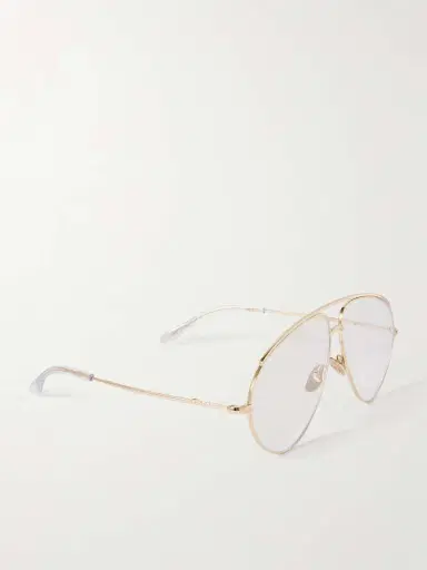 Gucci Eyewear Fashion Show Aviator-style Gold-tone Optical Glasses | Thumbnail 3 Gucci Eyewear Fashion Show Aviator-style Gold-tone Optical Glasses | Thumbnail 3