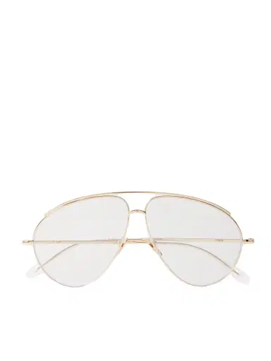 Gucci Eyewear Fashion Show Aviator-style Gold-tone Optical Glasses | Thumbnail 1 Gucci Eyewear Fashion Show Aviator-style Gold-tone Optical Glasses | Thumbnail 1