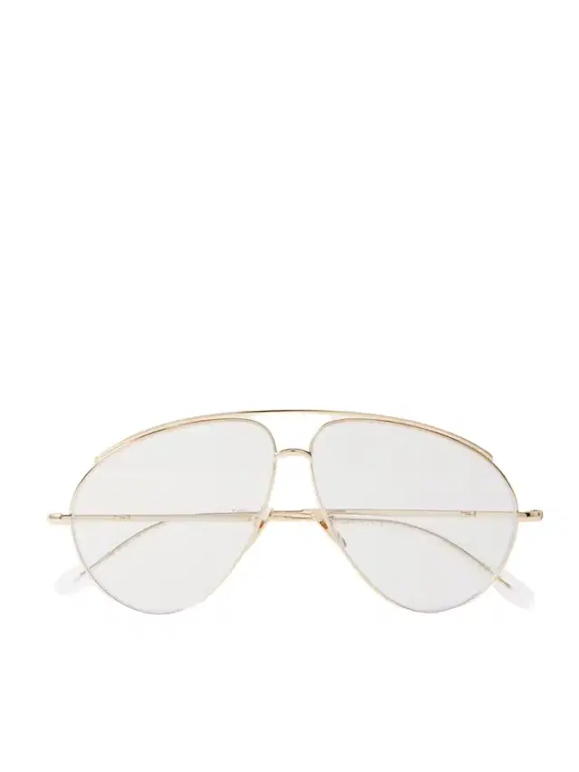 Fashion Show Aviator-style Gold-tone Optical Glasses