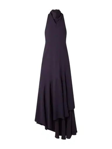 Alaïa Open-back Asymmetric Ribbed Jersey Maxi Dress | Thumbnail 1 Alaïa Open-back Asymmetric Ribbed Jersey Maxi Dress | Thumbnail 1