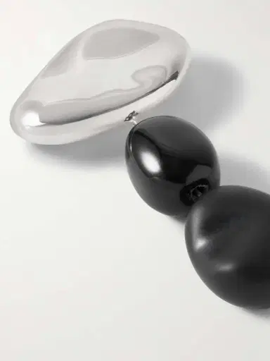AGMES Tess Sterling Silver Onyx Brooch | Thumbnail 4 AGMES Tess Sterling Silver Onyx Brooch | Thumbnail 4