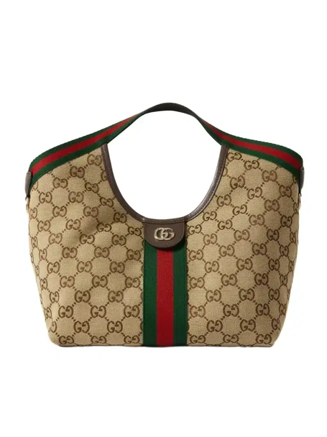 Giglio Small Leather-trimmed Canvas-jacquard Tote