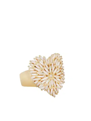 Suzanne Kalan Heart 18-karat Gold Diamond Ring | Thumbnail 1 Suzanne Kalan Heart 18-karat Gold Diamond Ring | Thumbnail 1