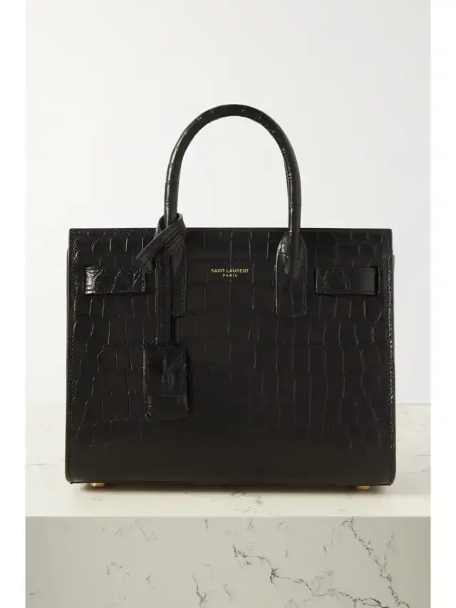 Sac De Jour Nano Croc-effect Leather Tote