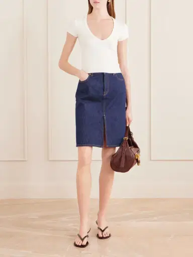 ÉTERNE Ribbed Jersey T-shirt | Thumbnail 2 ÉTERNE Ribbed Jersey T-shirt | Thumbnail 2