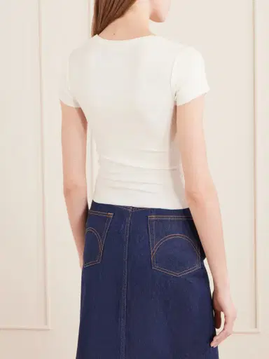 ÉTERNE Ribbed Jersey T-shirt | Thumbnail 3 ÉTERNE Ribbed Jersey T-shirt | Thumbnail 3