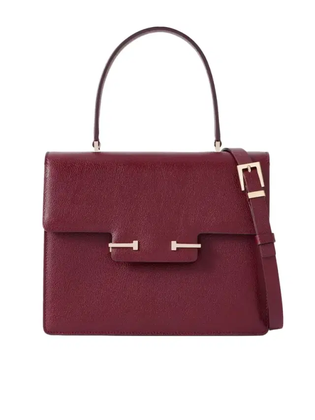 Textured-leather Shoulder Bag