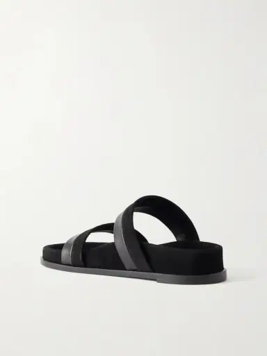 Gabriela Hearst Low Striker Paneled Suede And Leather Sandals | Thumbnail 3
