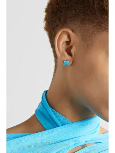 David Yurman Châtelaine 18-karat Gold, Diamond And Turquoise Earrings | Thumbnail 2 David Yurman Châtelaine 18-karat Gold, Diamond And Turquoise Earrings | Thumbnail 2