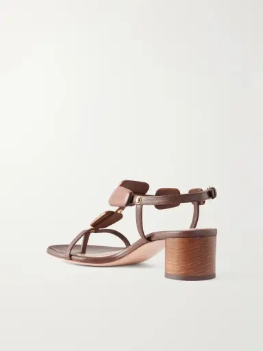Gianvito Rossi Munduk 45 Appliquéd Studded Leather Thong Sandals | Thumbnail 3 Gianvito Rossi Munduk 45 Appliquéd Studded Leather Thong Sandals | Thumbnail 3