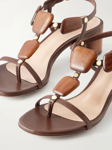 Gianvito Rossi Munduk 45 Appliquéd Studded Leather Thong Sandals | Thumbnail 5 Gianvito Rossi Munduk 45 Appliquéd Studded Leather Thong Sandals | Thumbnail 5