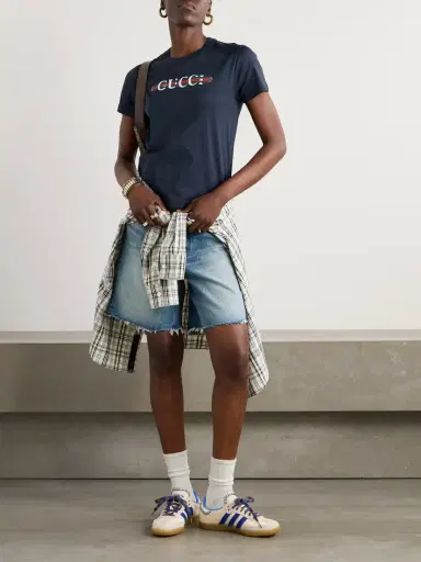 Gucci New 70s Printed Cotton-jersey T-shirt | Thumbnail 2