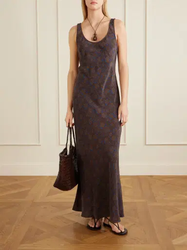 Matteau Printed Silk-crepe Maxi Dress | Thumbnail 2 Matteau Printed Silk-crepe Maxi Dress | Thumbnail 2