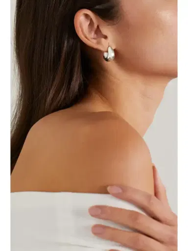 Sophie Buhai + Net Sustain Silver Hoop Earrings | Thumbnail 2 Sophie Buhai + Net Sustain Silver Hoop Earrings | Thumbnail 2