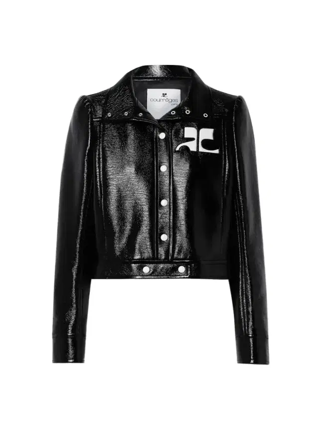 Courreges Reedition Coated Cotton-blend Jacket
