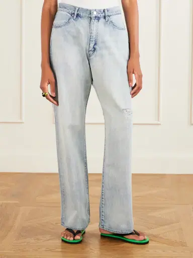 Auralee Distressed Wide-leg Jeans | Thumbnail 3