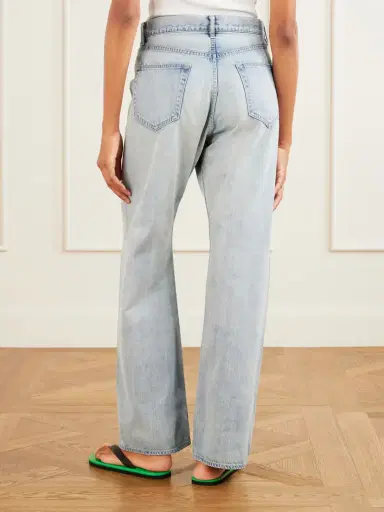 Auralee Distressed Wide-leg Jeans | Thumbnail 4