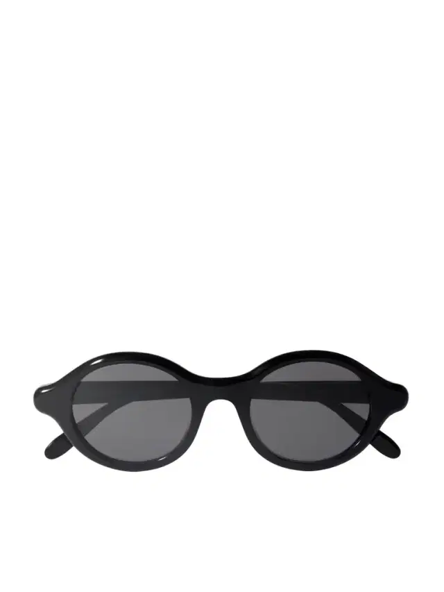 Round-frame Acetate Sunglasses