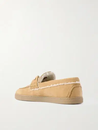 Christian Louboutin Chambeliboat Shearling-lined Suede Loafers | Thumbnail 3