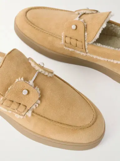 Christian Louboutin Chambeliboat Shearling-lined Suede Loafers | Thumbnail 5