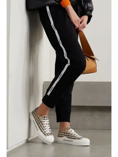 Burberry Checked Canvas Sneakers | Thumbnail 2 Burberry Checked Canvas Sneakers | Thumbnail 2