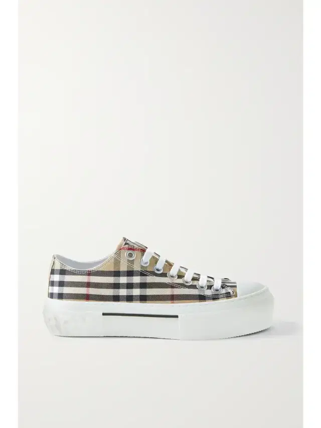 Burberry Checked Canvas Sneakers