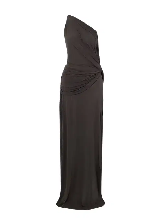 One-shoulder Draped Stretch-jersey Gown