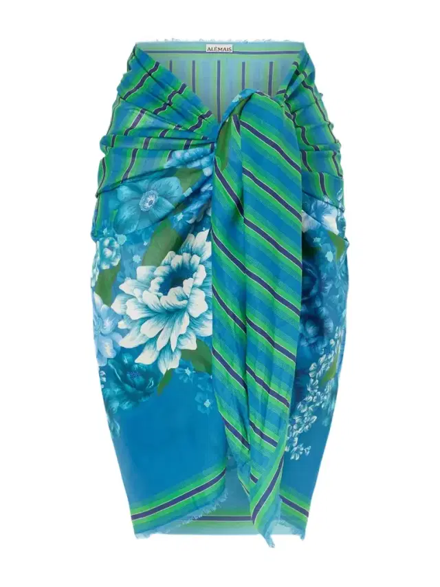 Margo Printed Organic Cotton-voile Pareo Margo Printed Organic Cotton-voile Pareo