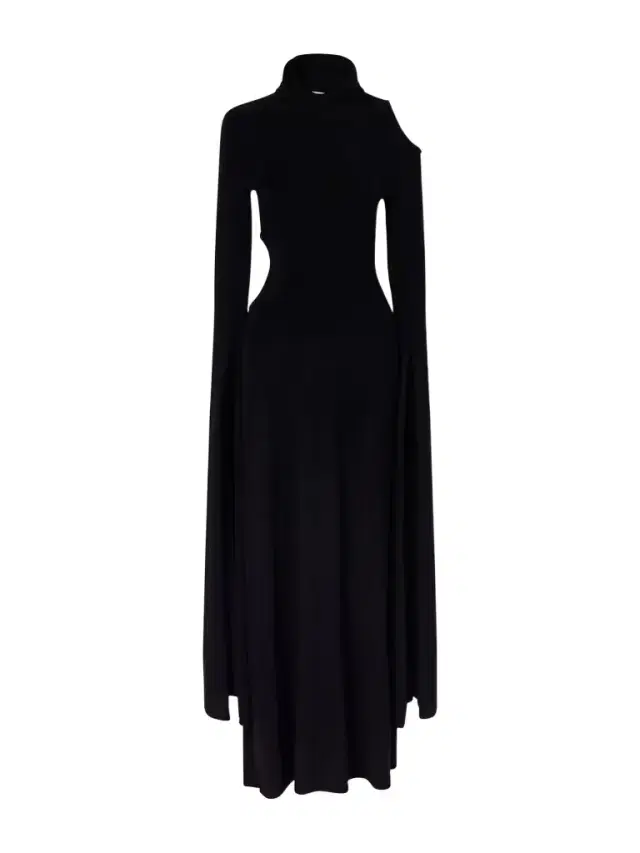 Daya Hooded Cutout Silk Maxi Dress