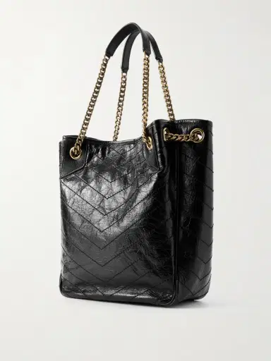 Saint Laurent Niki Small Crinkled-leather Tote | Thumbnail 4 Saint Laurent Niki Small Crinkled-leather Tote | Thumbnail 4